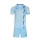 Bộ quần áo bóng đá hoạ tiết kẻ hình thoi chính hãng KELME người lớn 8151zb1002 màu xanh ngọc 1