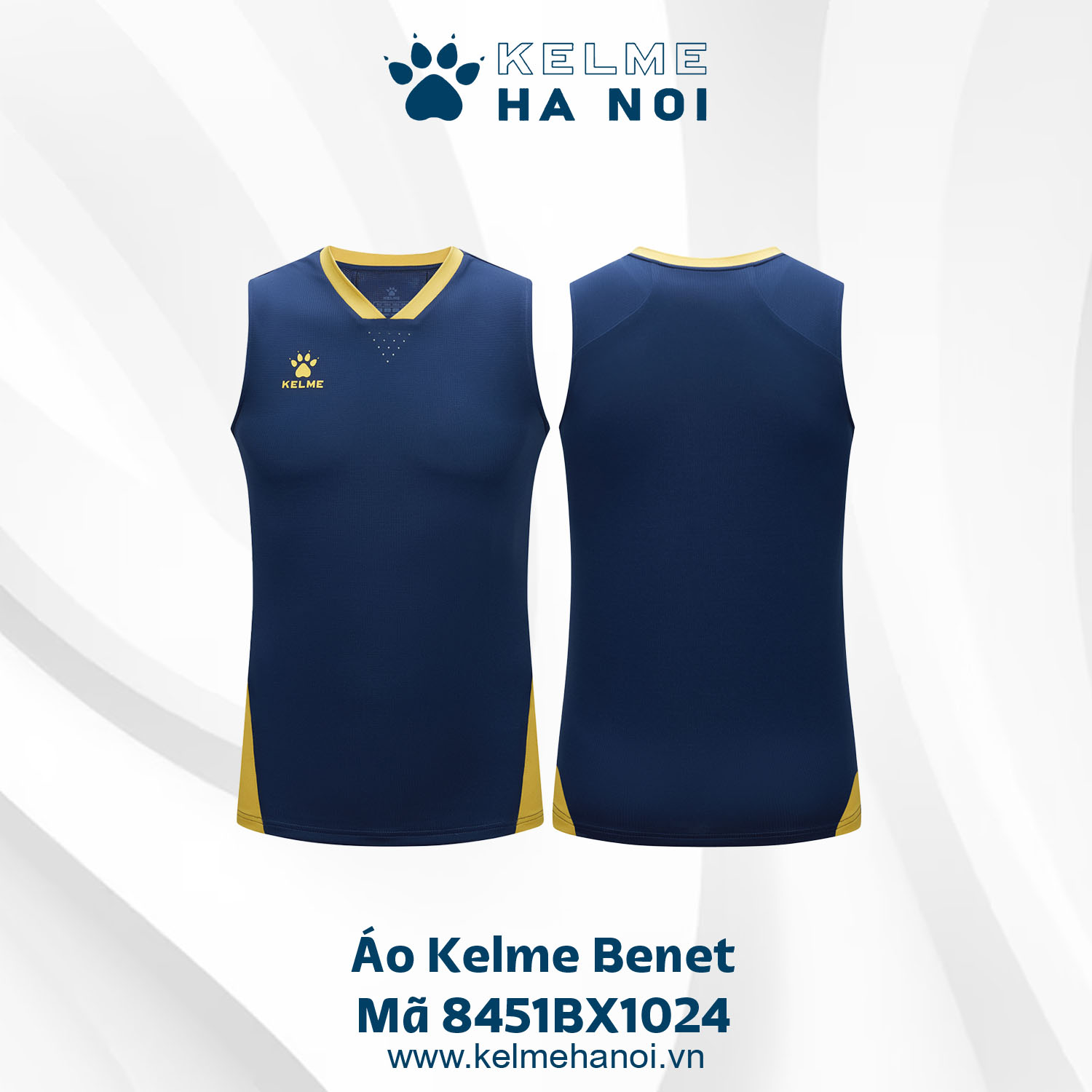 Áo Bóng Chuyền Không Tay Kelme Benet Mã 8451BX1024 màu tím than Áo Bóng Chuyền Không Tay Kelme Benet Mã 8451BX1024 màu tím than