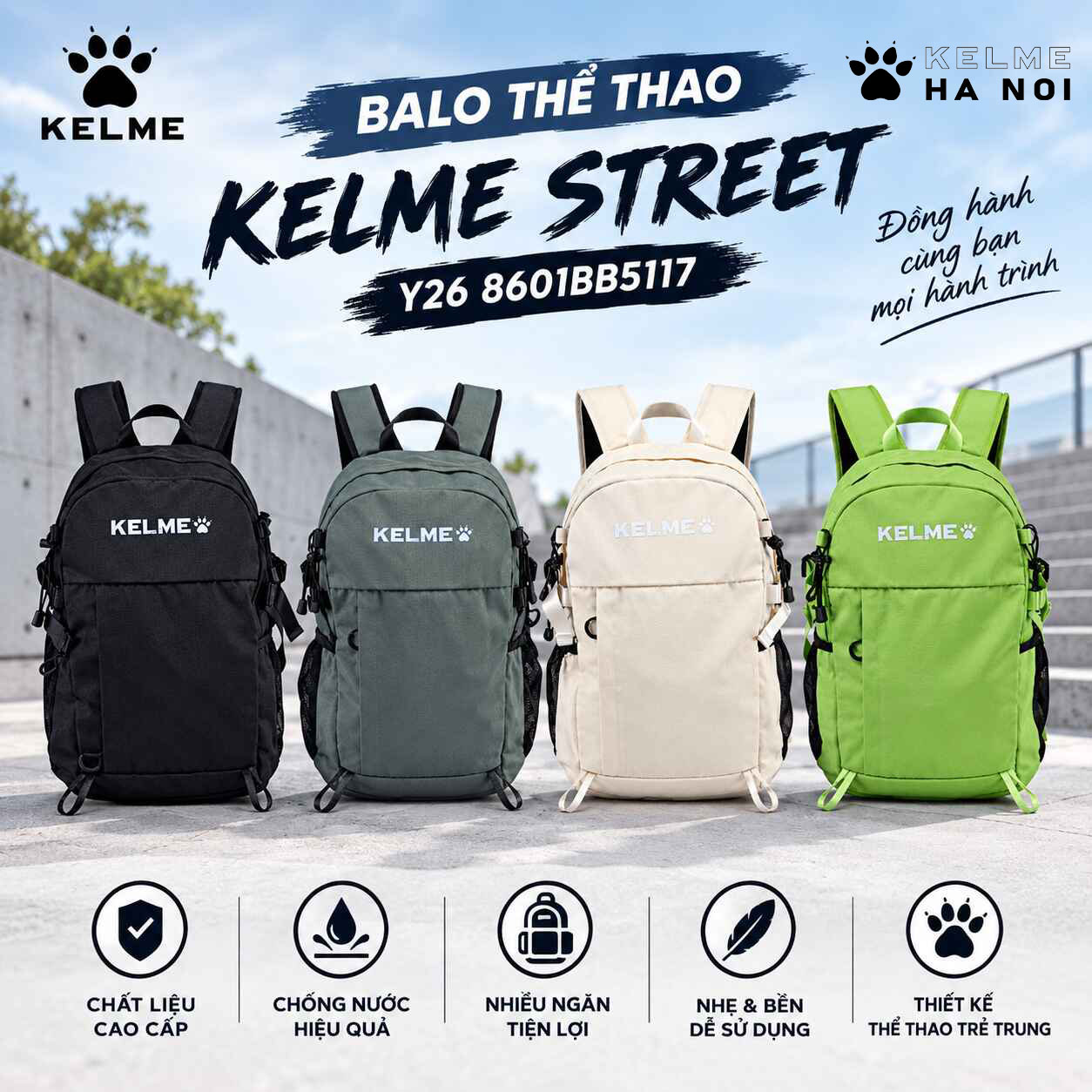 Balo Thể Thao Kelme Street y26 8601BB5117
