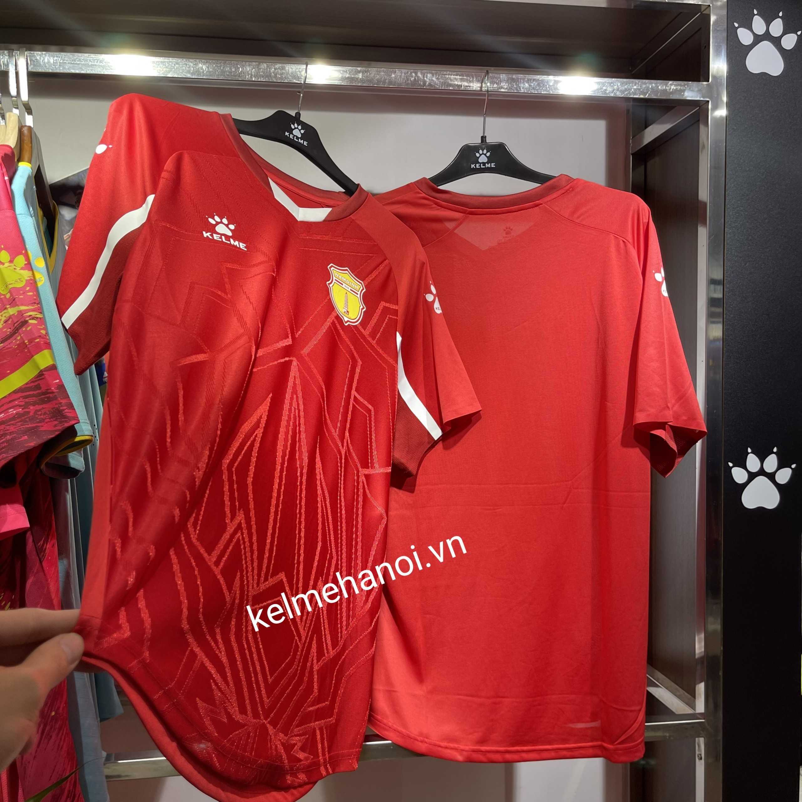 Áo thi đấu câu lạc bộ clb Nam Định Vleague 2022 chính thức Kelme màu đỏ 1